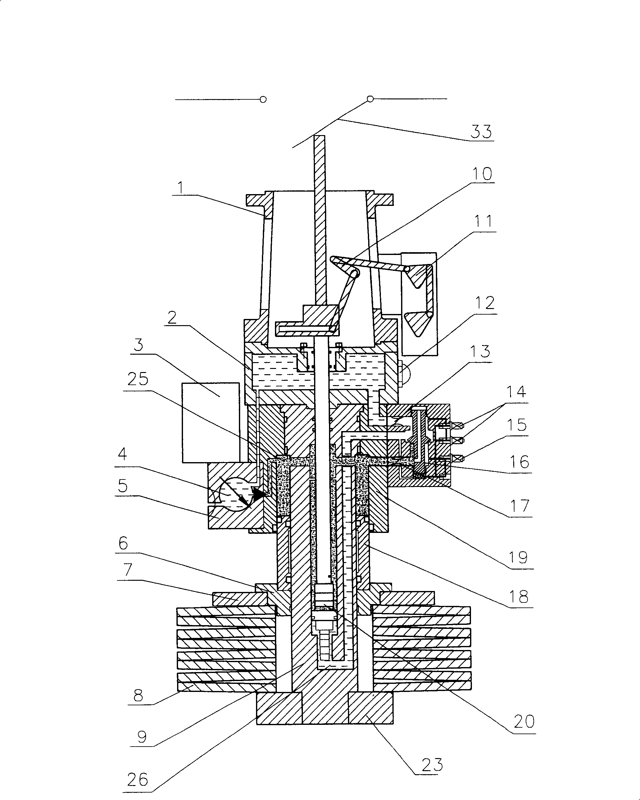 Spring hydraulic operating mechanism for high voltage circuit breaker