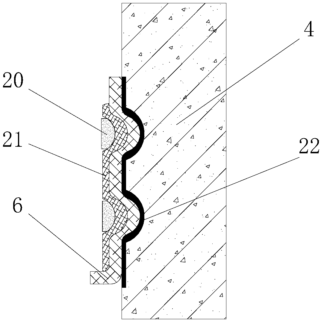 Bag bottom expanding rigid-flexible combined pile and construction method thereof