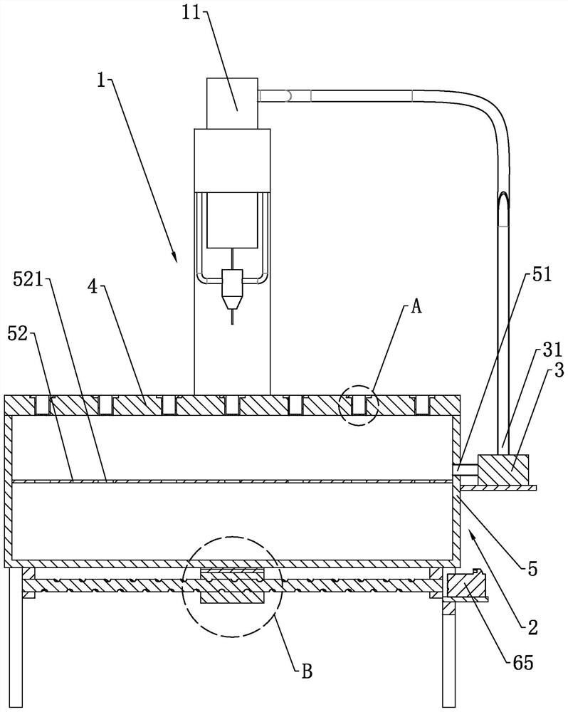 Dielectric liquid filtration, separation and recovery device for electric spark piercer