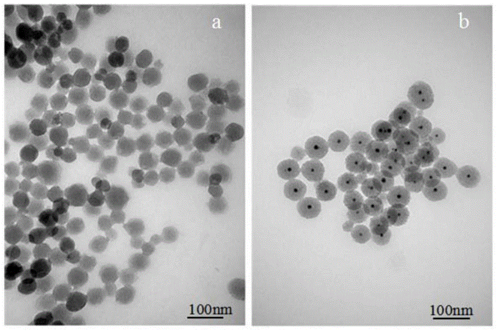 A core-shell gold/mesoporous silicon-carbon composite nanomaterial, preparation method and application