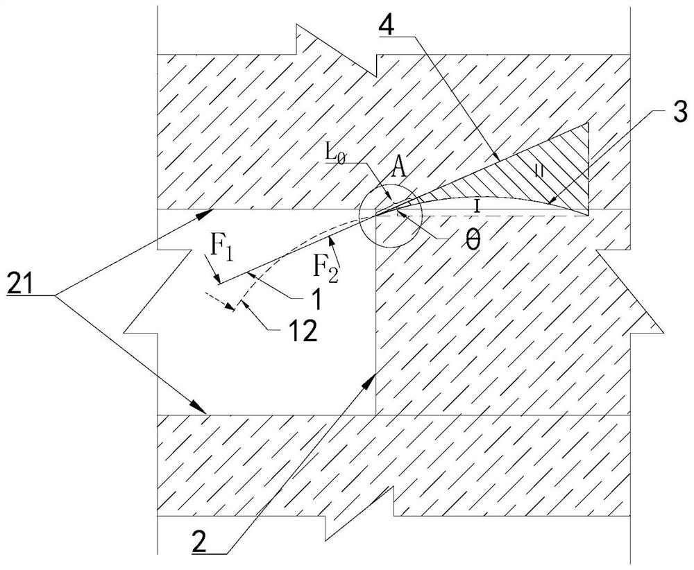 Peripheral hole arc-shaped drilling construction method for controlling tunnel overexcavation