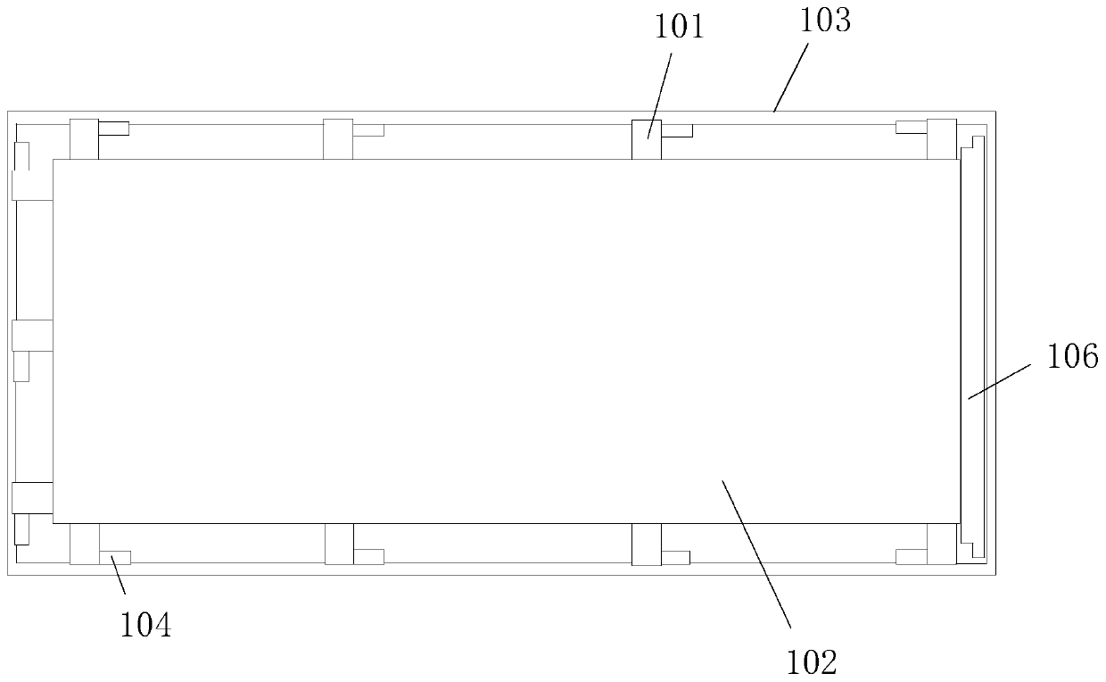 Shockproof and high temperature resistant device and method for target device, backlight module, and display device