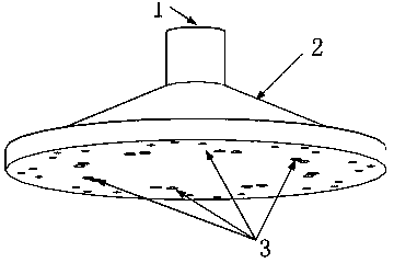 Blade skeleton type atomizing sprayer