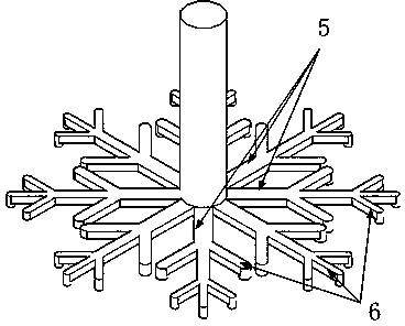 Blade skeleton type atomizing sprayer