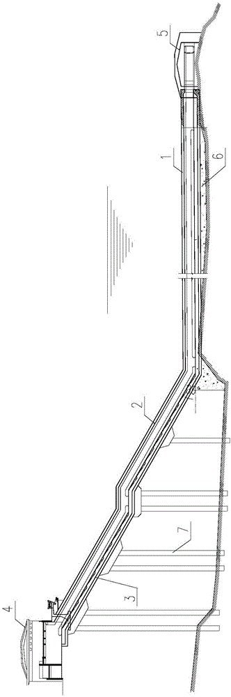 Deep underwater transportation corridor structures and construction method thereof