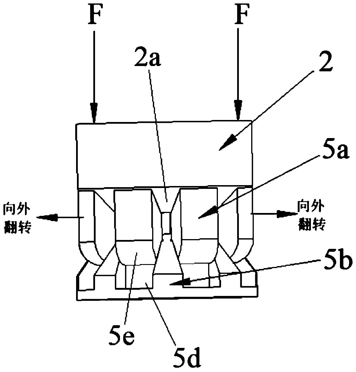 A flip type unilateral bolt fastener