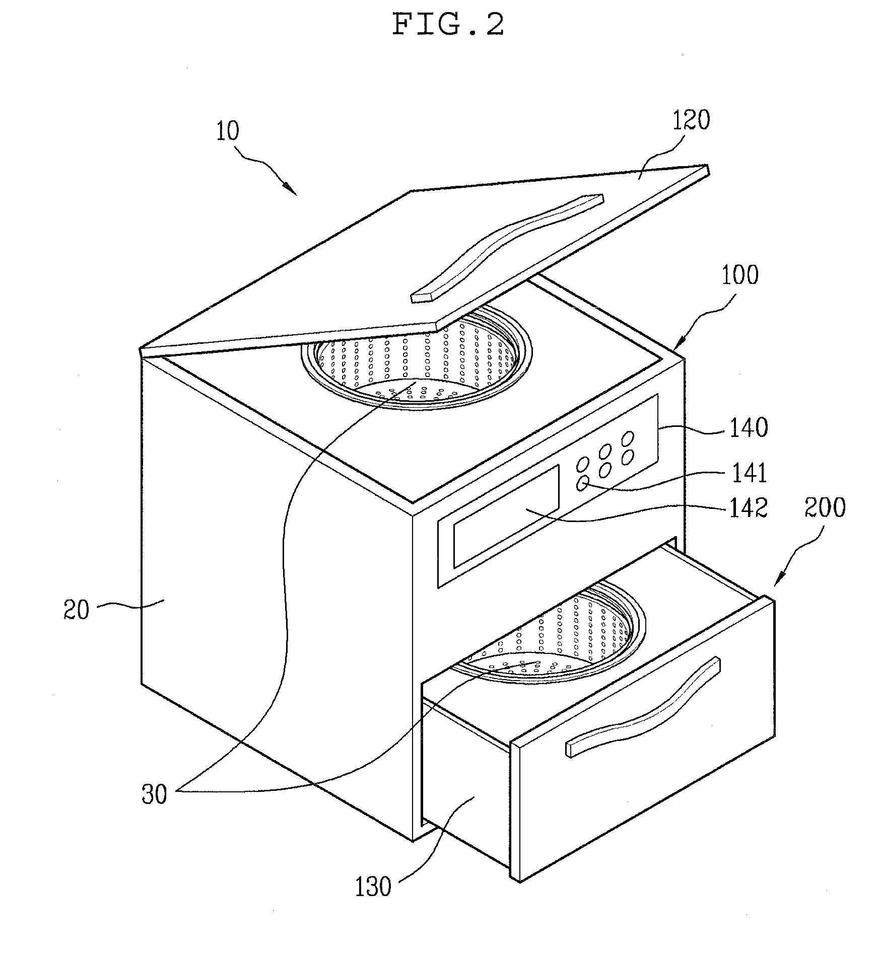 Multiple laundry machine