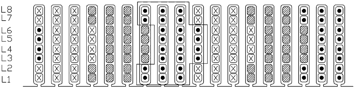 Three-phase motor stator and electric vehicle drive motor