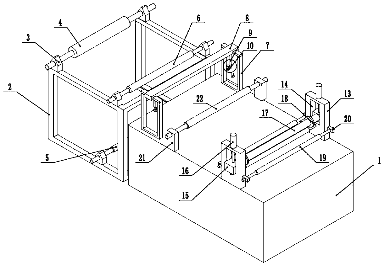 Edge cutting device for film layering