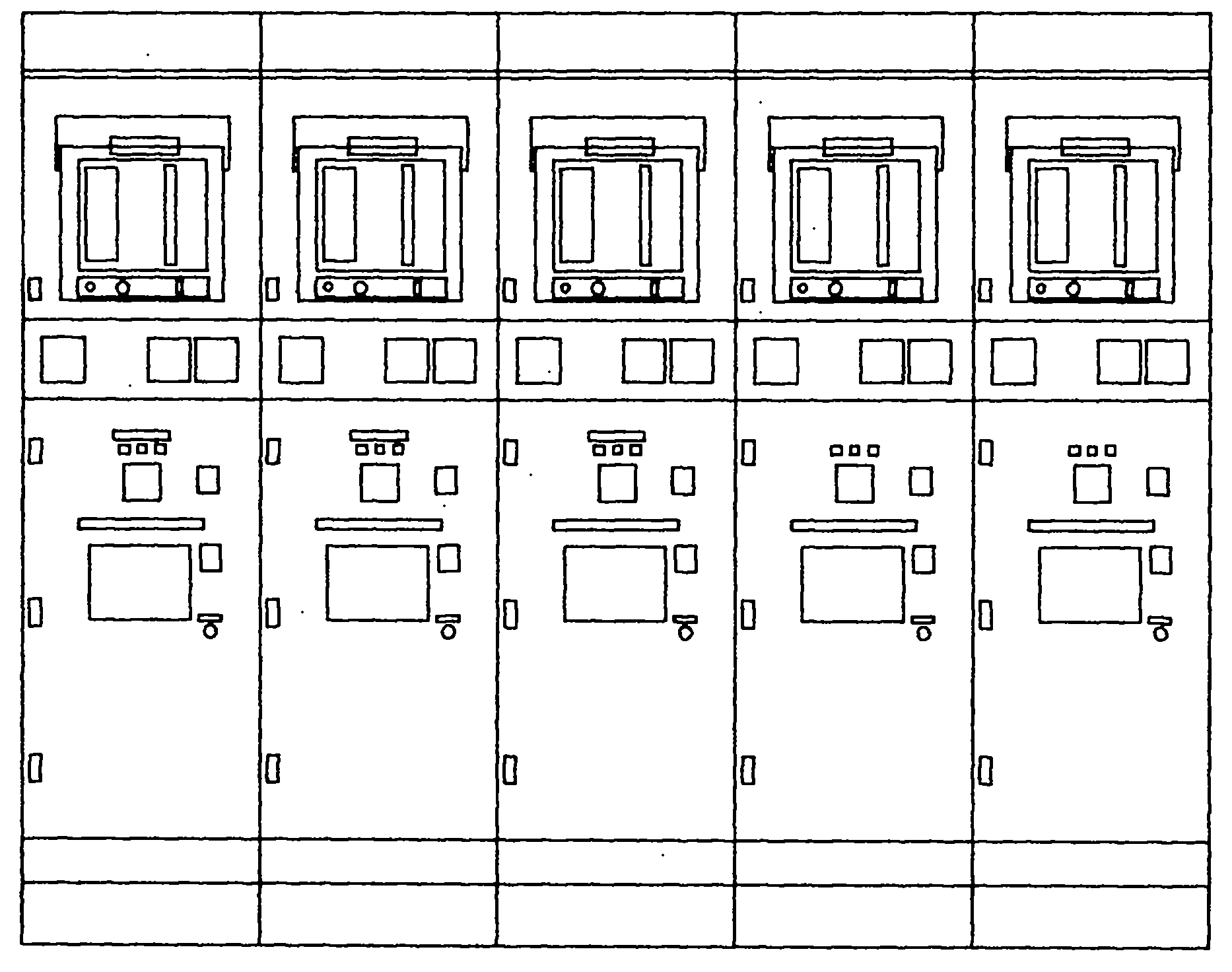 Vessel high-voltage power station simulative training device