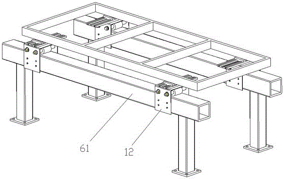 Unit curtain wall plate assembly support device and support frame