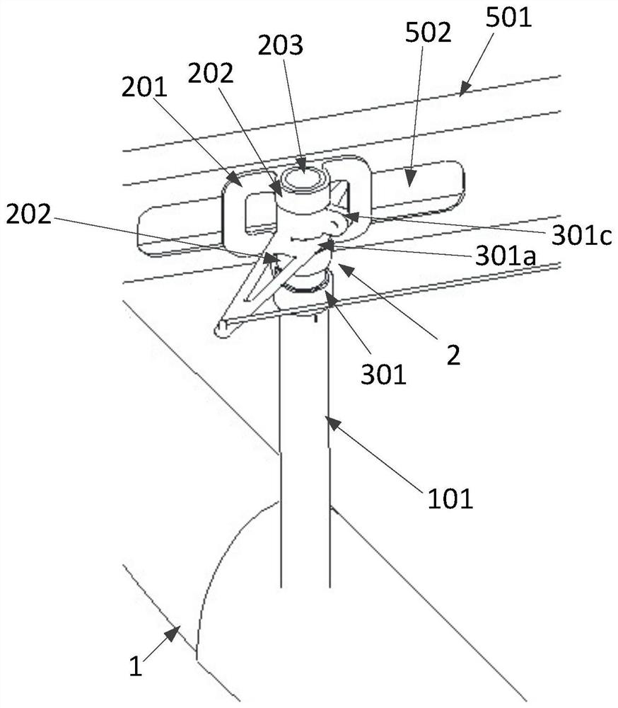 A wingtip follower buoy for a variable-sweep wing seaplane