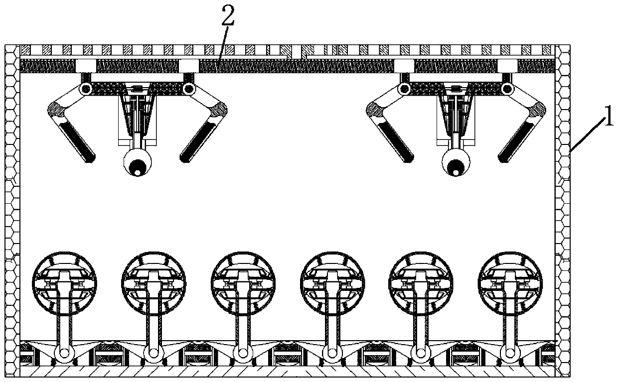 Textile equipment for realizing omnibearing disinfection based on angle change of textile roller