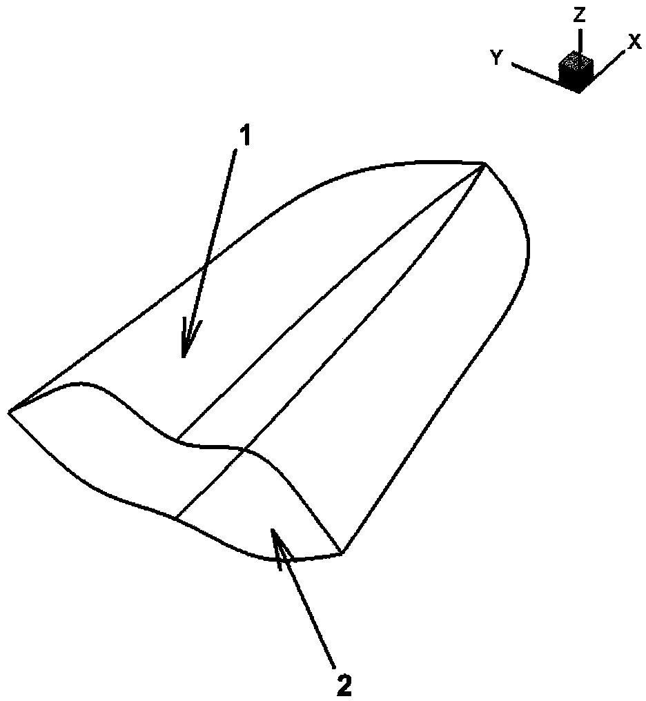 Integrated modeling method for hypersonic flight vehicle engine body and internal contraction air inlet channel