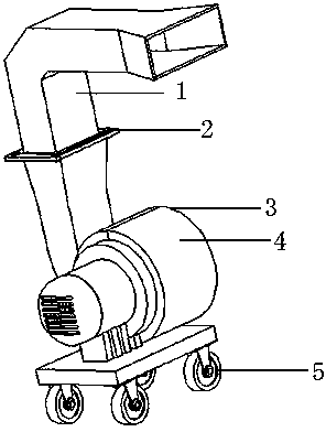 Movable fan cooling device