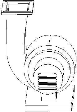 Movable fan cooling device