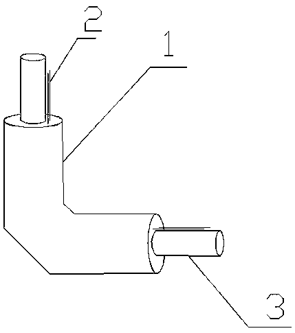 Intelligent prefabricated directly buried cross-linked polyethylene insulation pipe fitting elbow alarm line fixing method