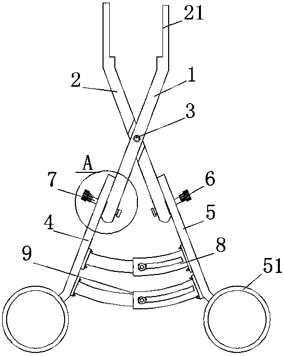 Angle-adjustable haemostatic forceps