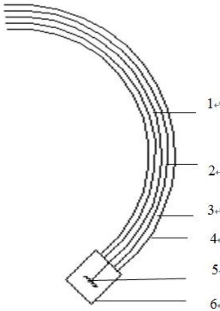 Sensing optical cable for optical fiber current transformer