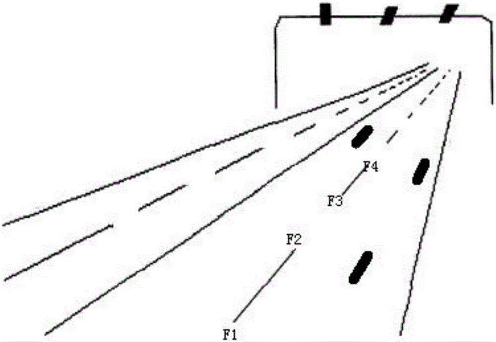 Reversible lane signal lamp controlling method and system based on planar perception detection technology