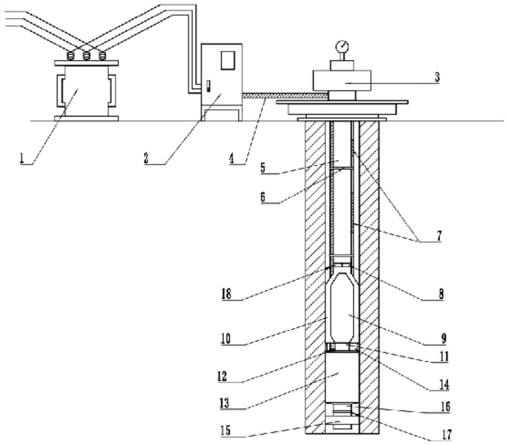 A complete set of drive control device for submersible screw pump