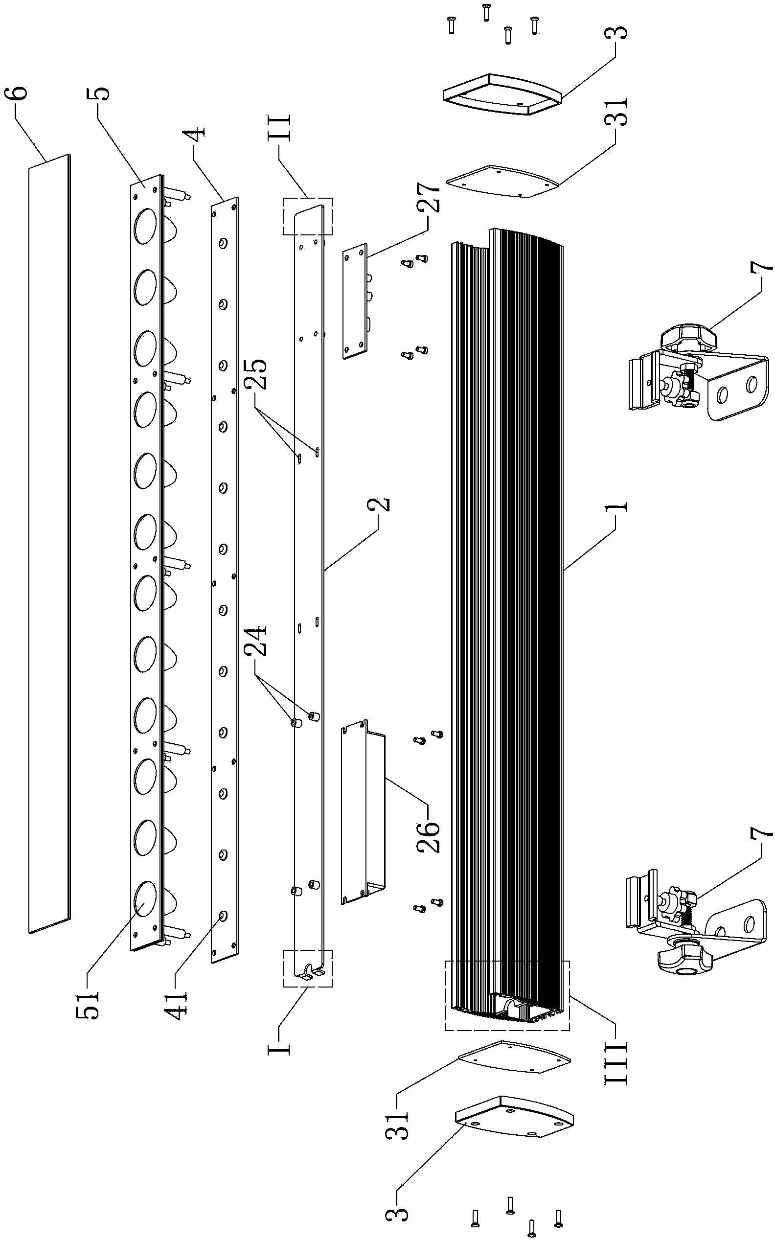 Installation structure of lamp electronic component and lamp