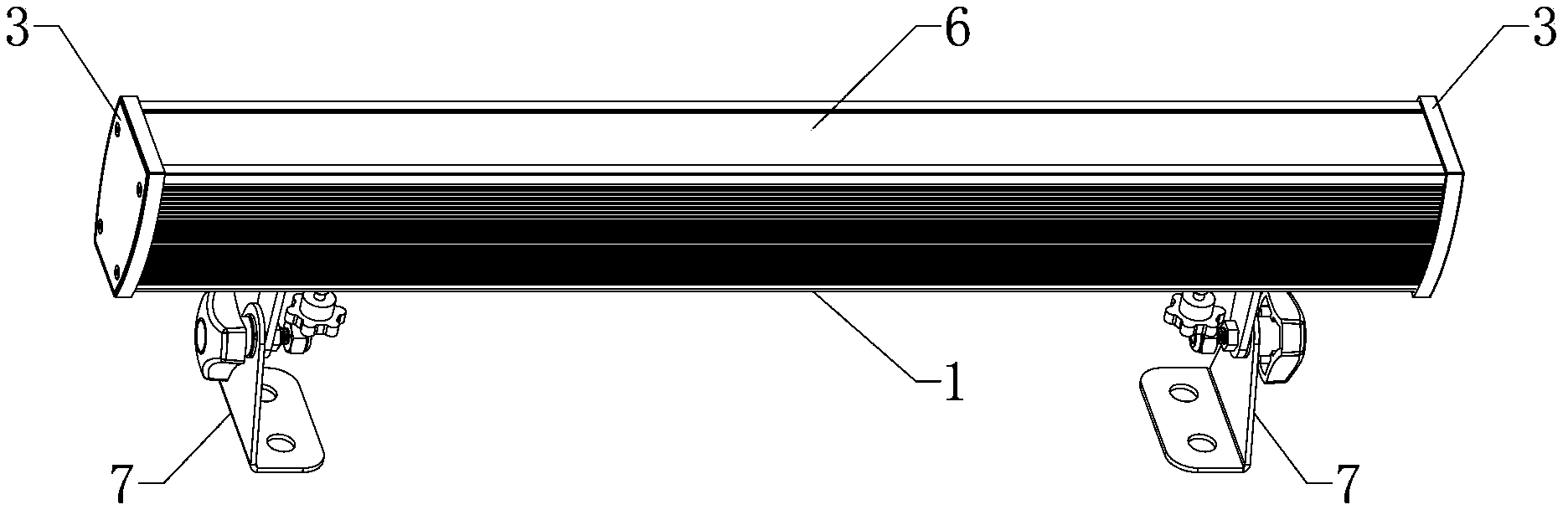 Installation structure of lamp electronic component and lamp