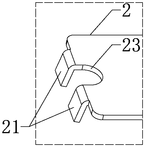 Installation structure of lamp electronic component and lamp