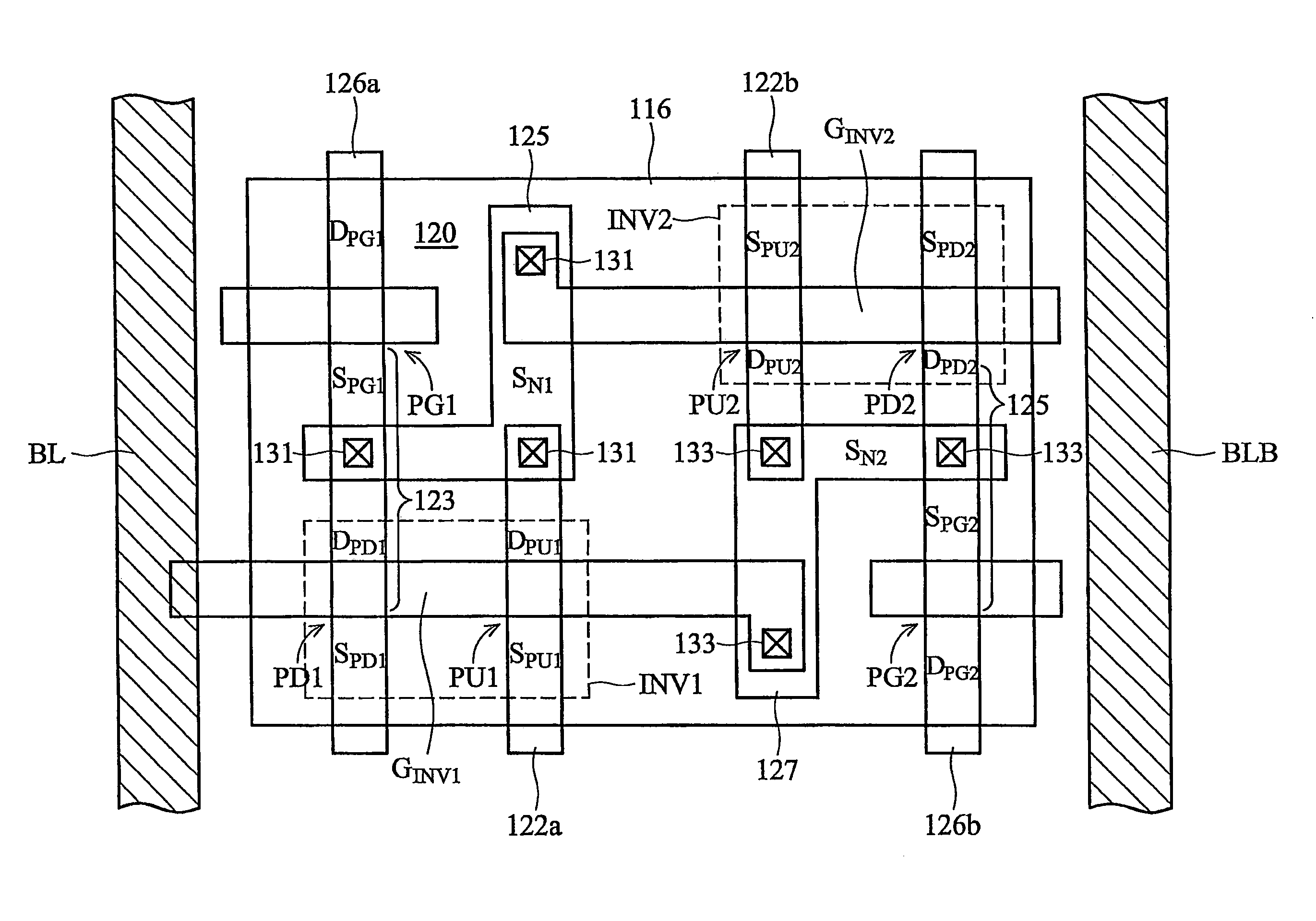 SRAM cell for soft-error rate reduction and cell stability improvement