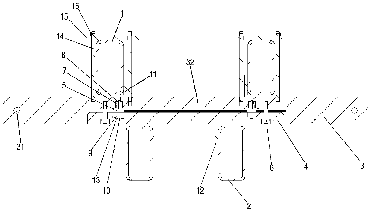 A clamping force test tool for isolating switch