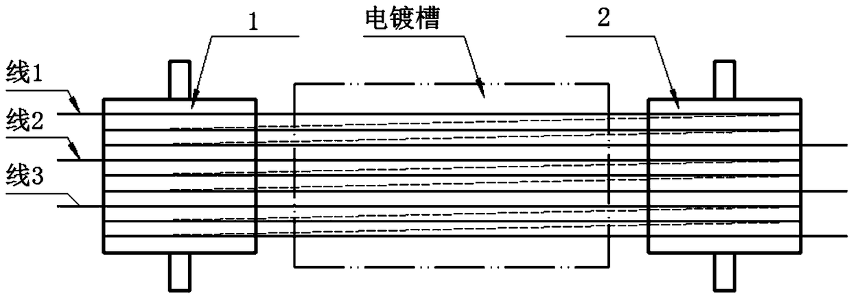 Synchronous traction system of multi-wire winding roller and control method thereof