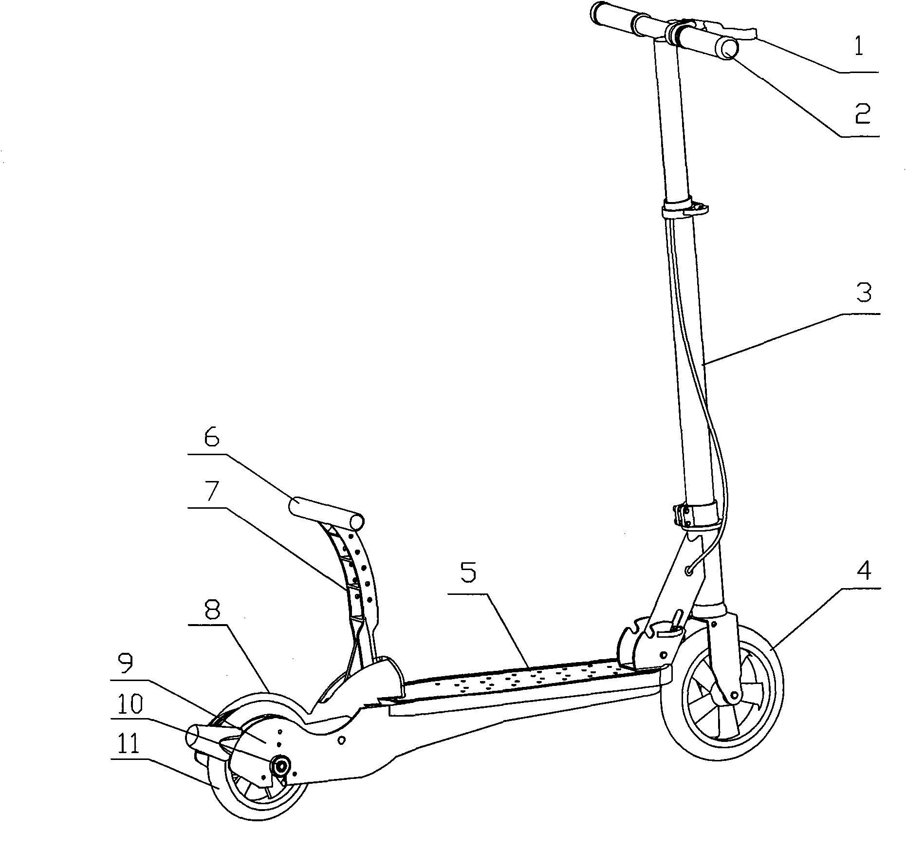 Pedal type scooter