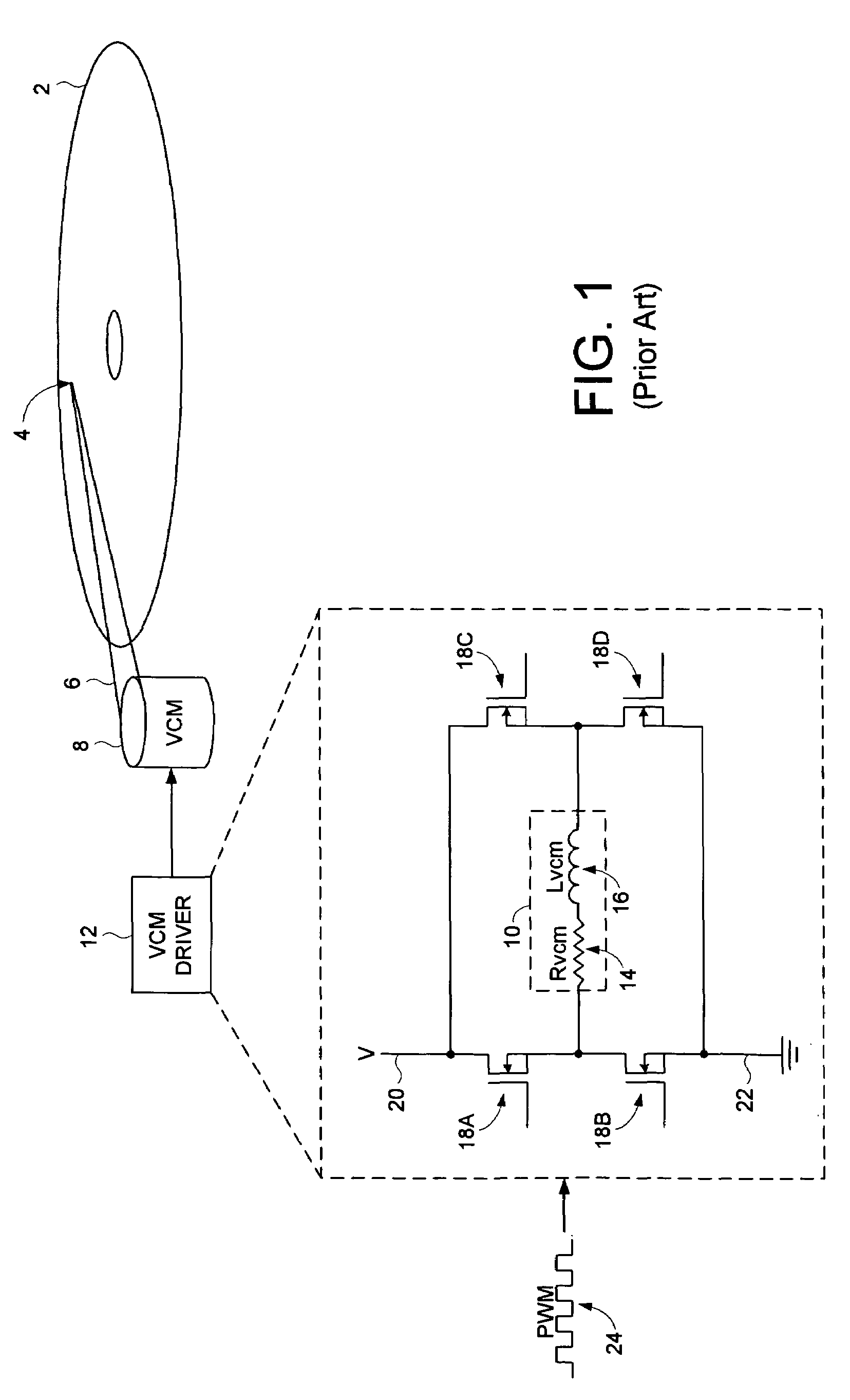 Disk drive employing a multi-stage pulse width modulated voice coil motor driver