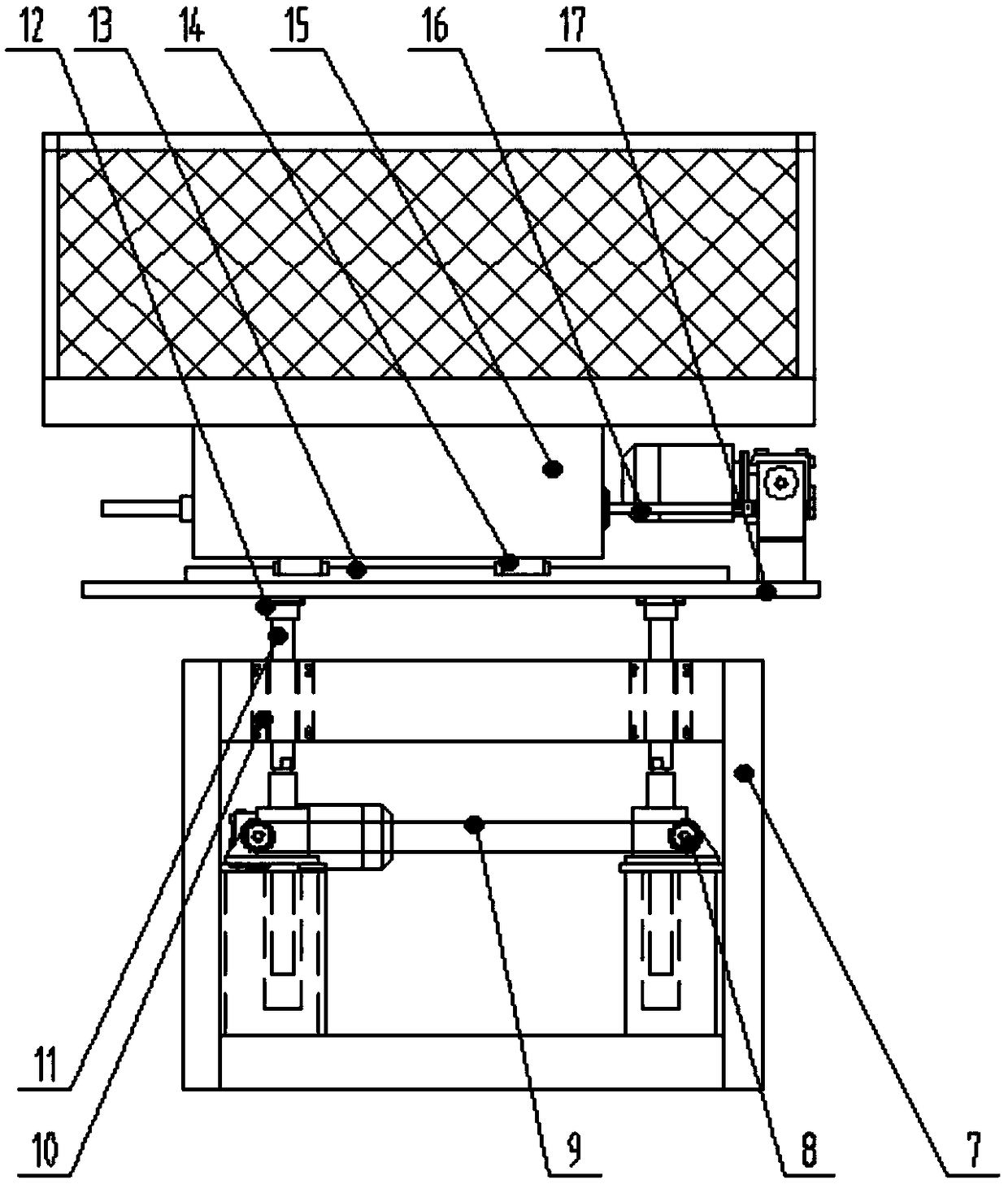 Electric lifting platform for logistics