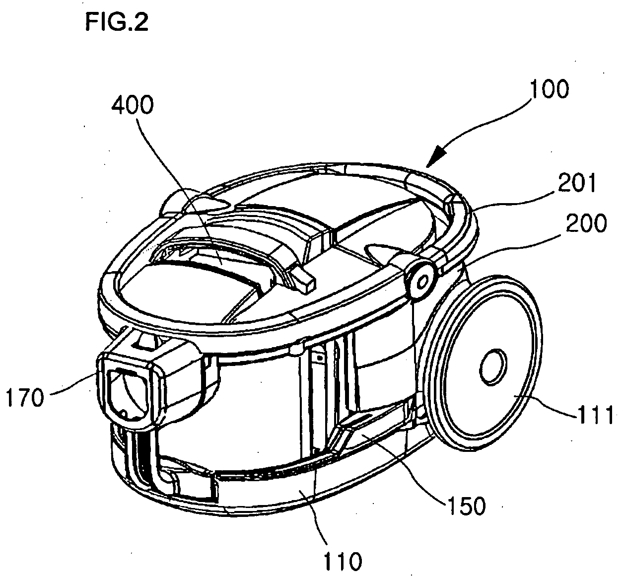 Dust collection unit for vacuum cleaner