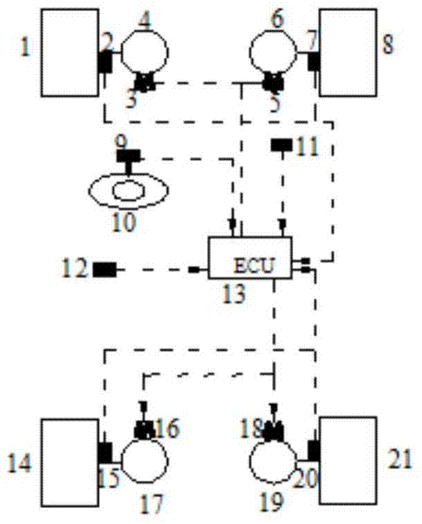 Four-wheel steering system and control method thereof