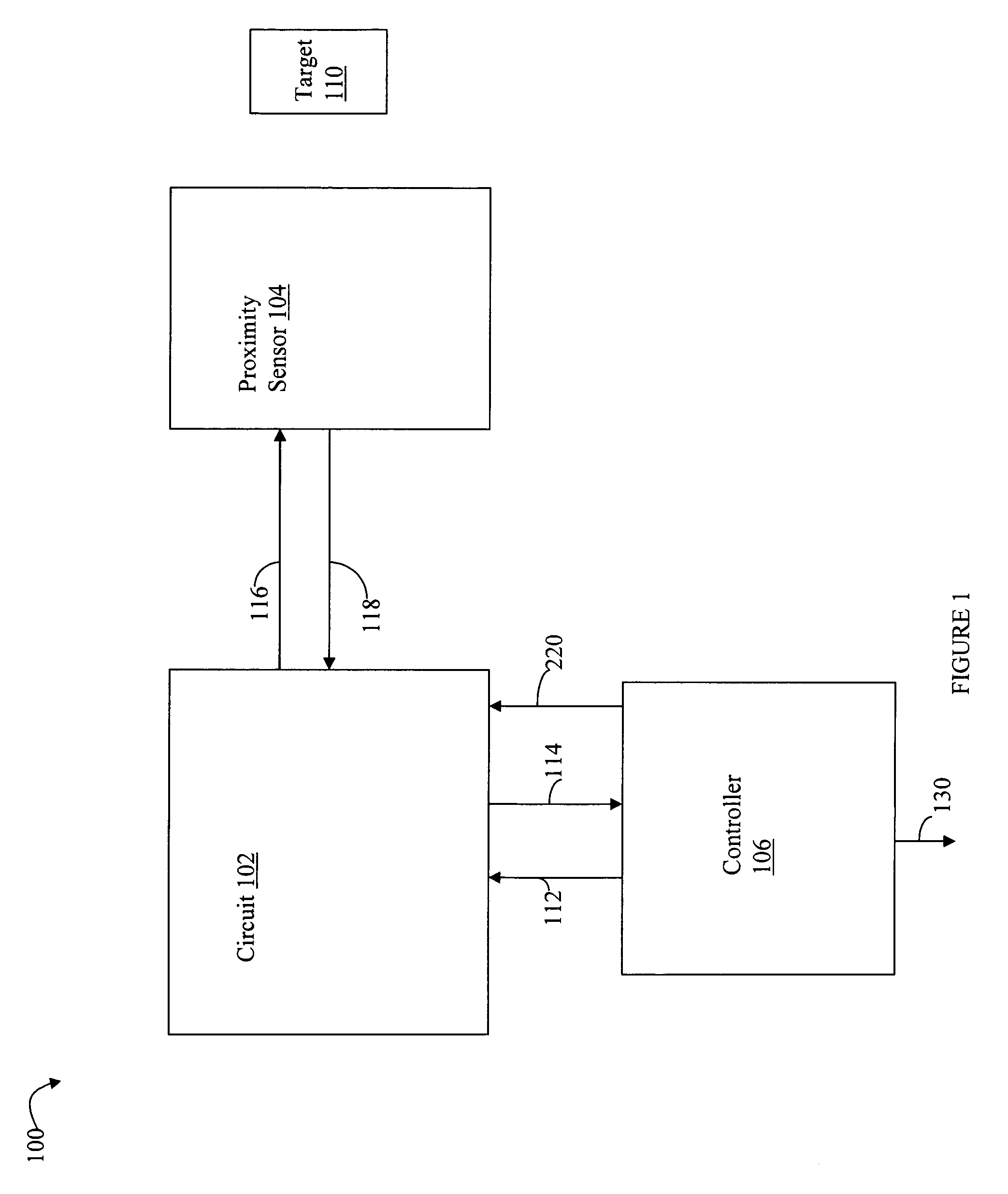 Proximity sensor interface