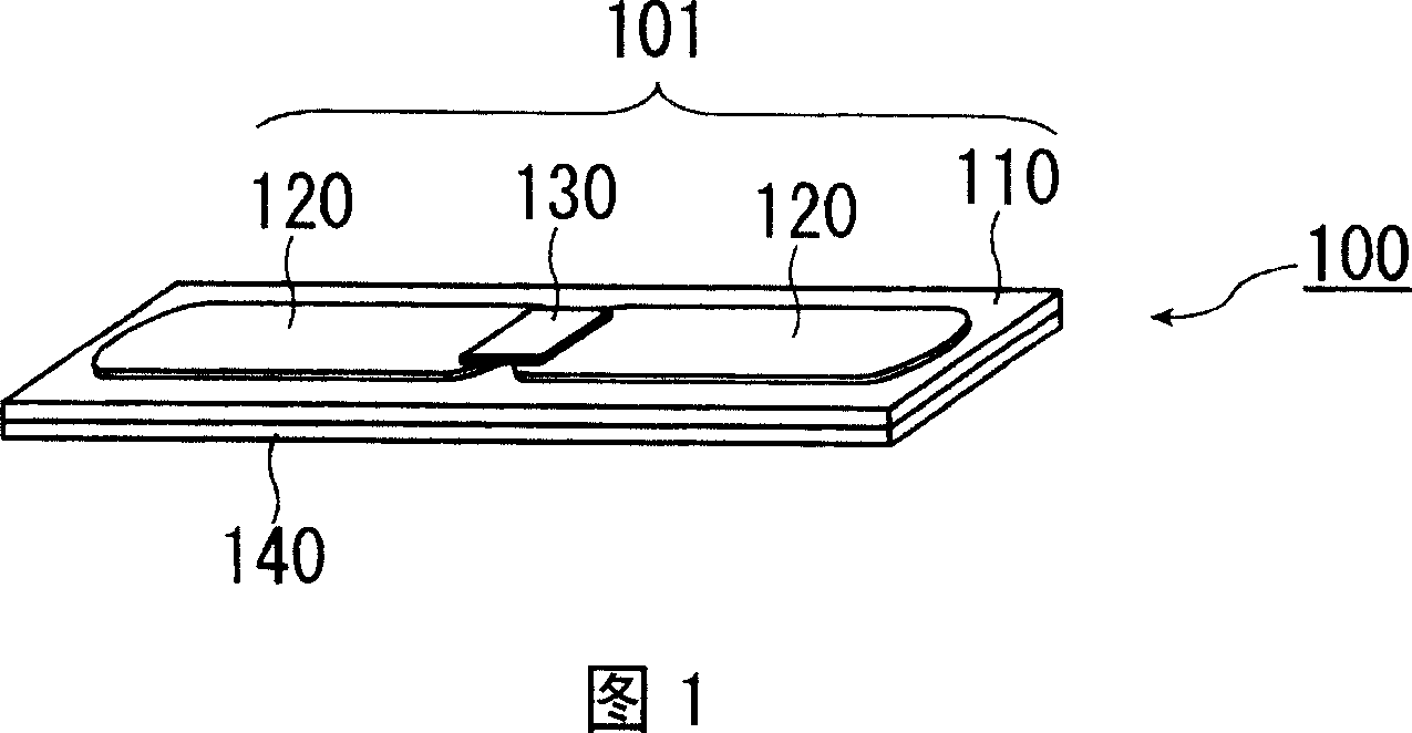 Ferrite material, ferrite film formed thereof, and radio frequency identification tag with ferrite film