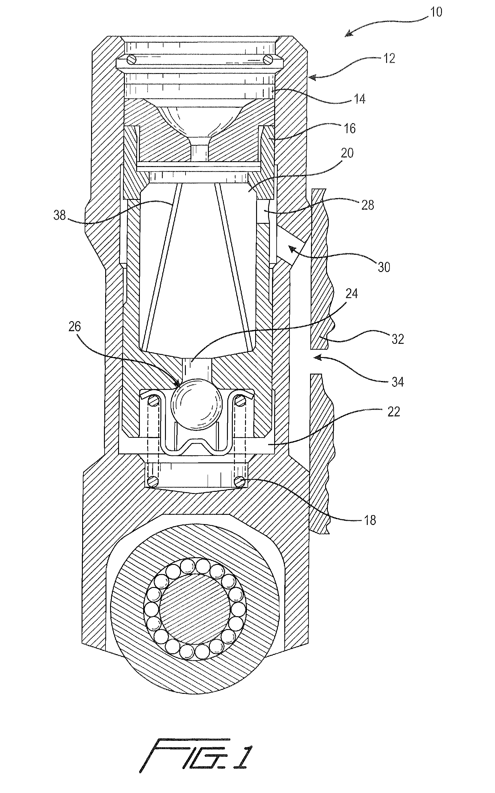 Valve train assembly with magnet