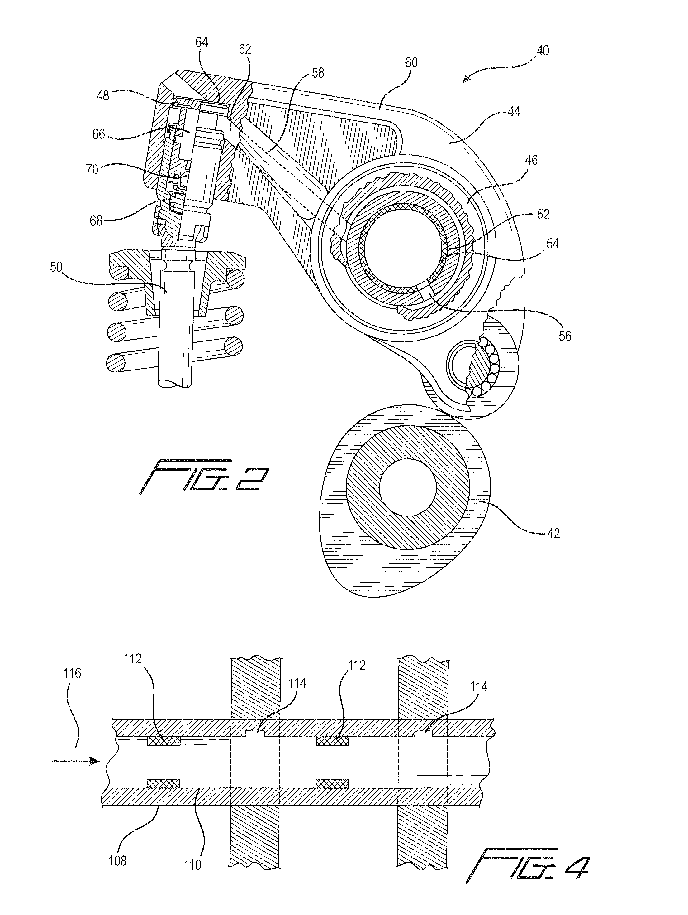 Valve train assembly with magnet