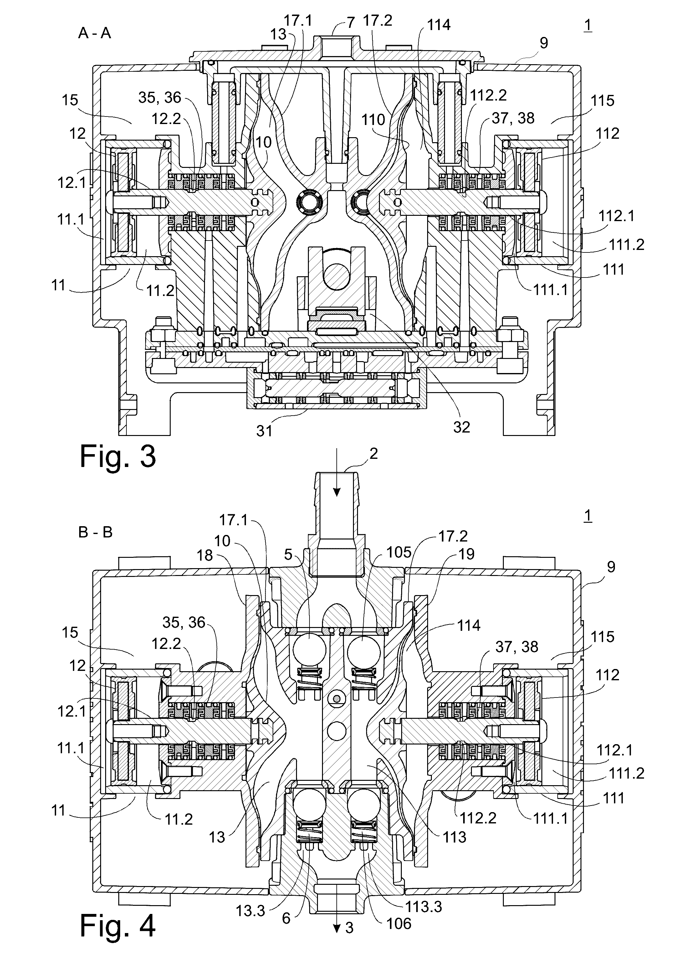 Double diaphragm pump