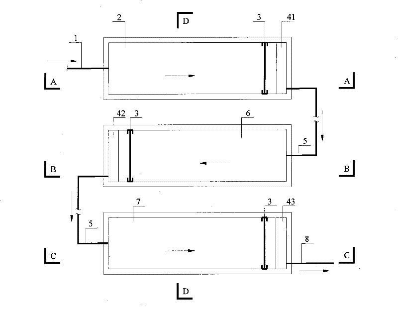 Drop biological aerated filter suitable for biological pretreatment of micro-polluted water source