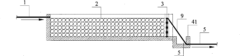 Drop biological aerated filter suitable for biological pretreatment of micro-polluted water source