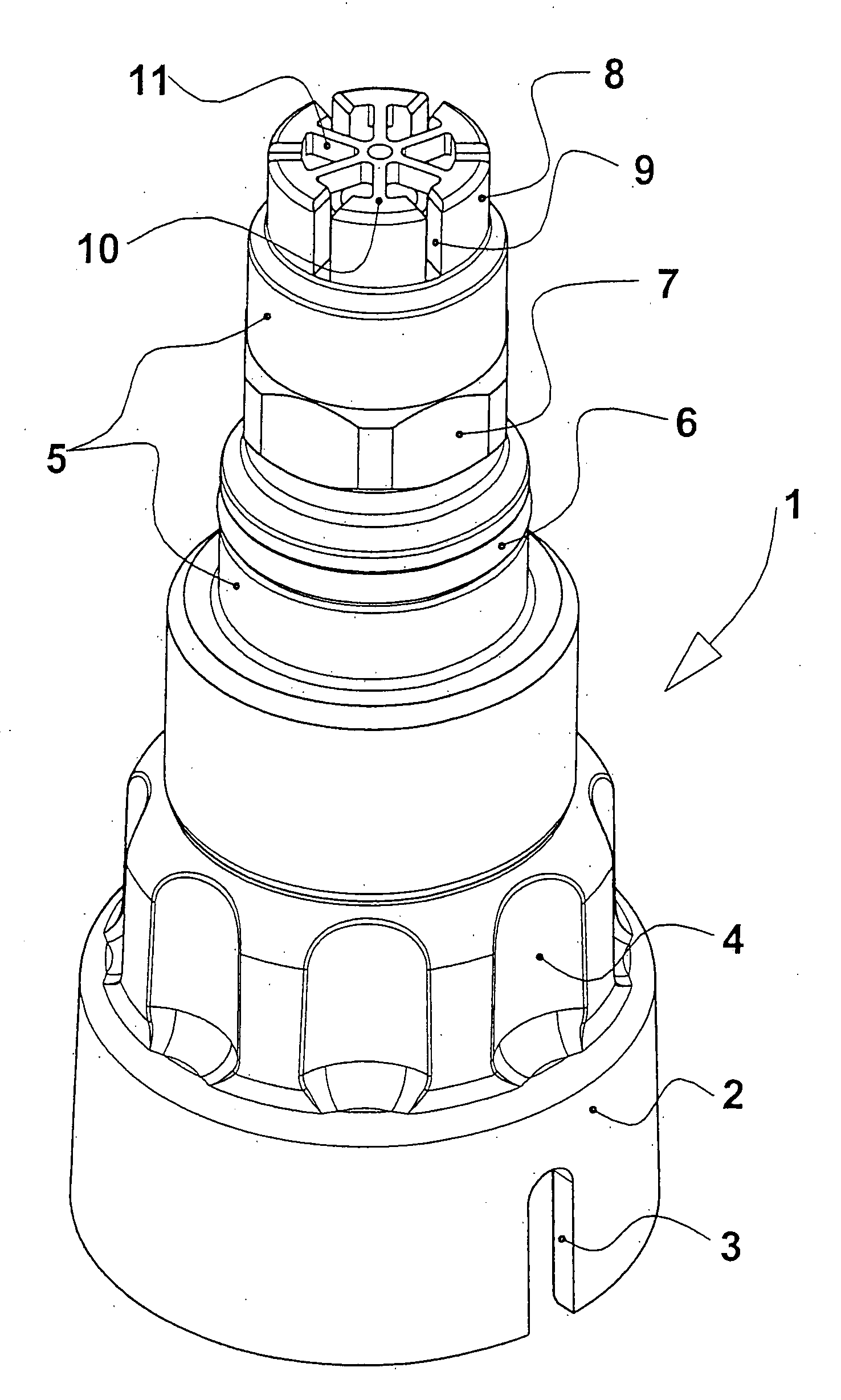 Filling system for an anesthetic evaporator