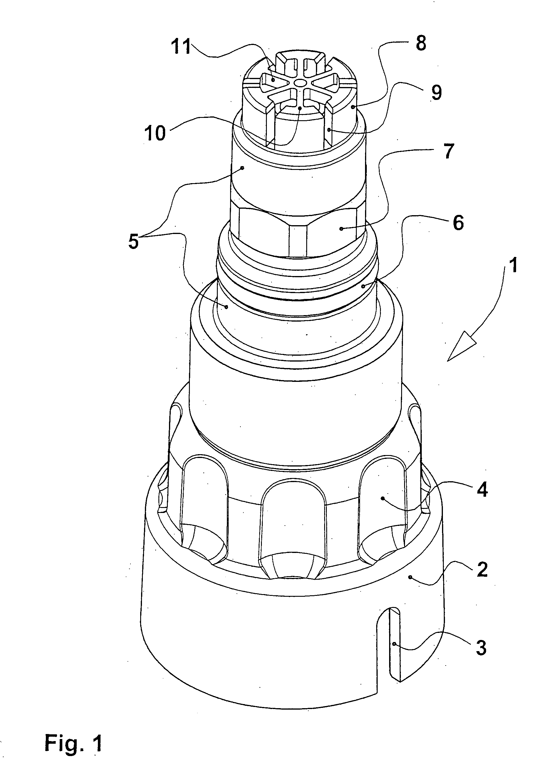 Filling system for an anesthetic evaporator