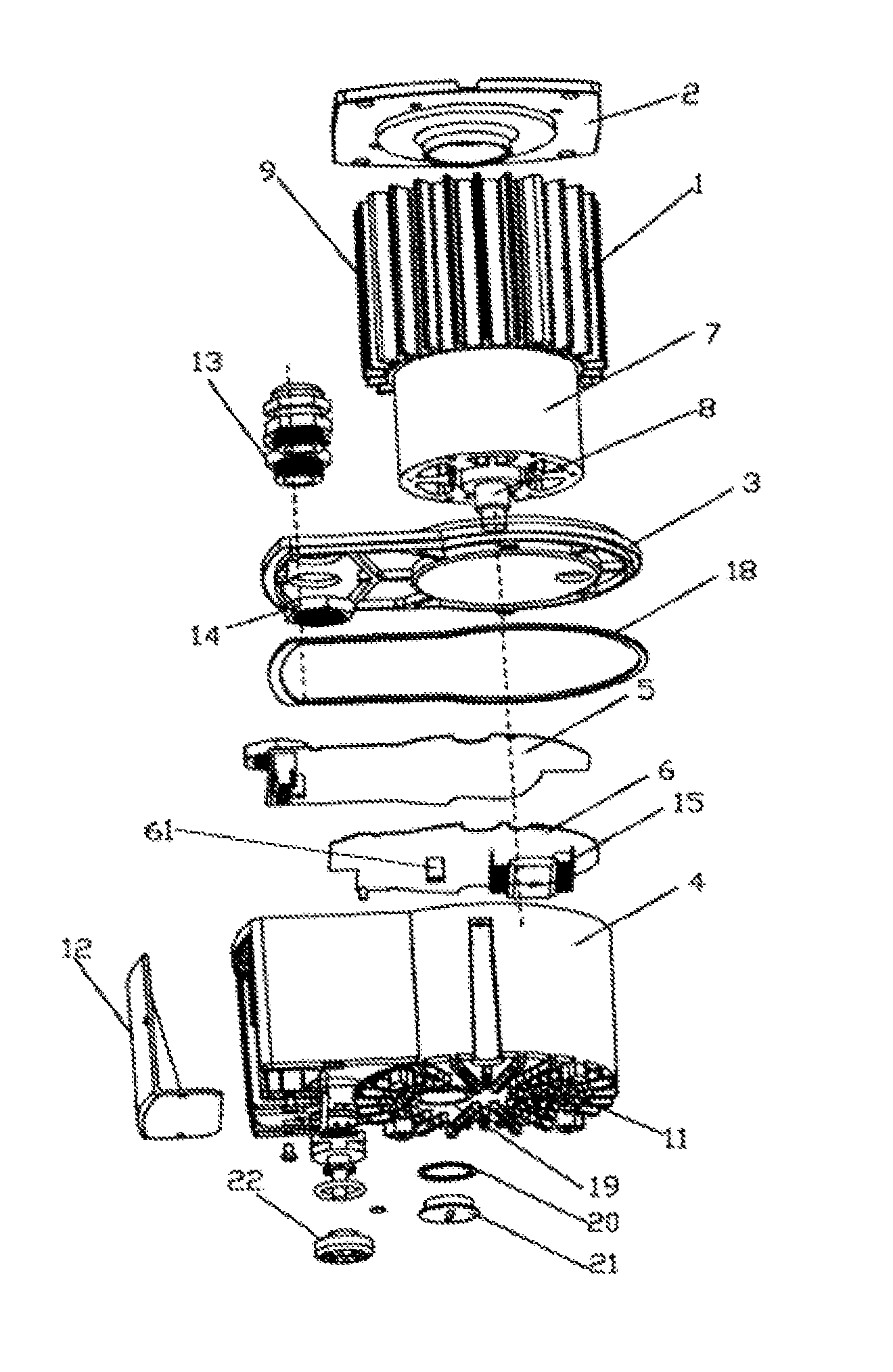 Control box for motor