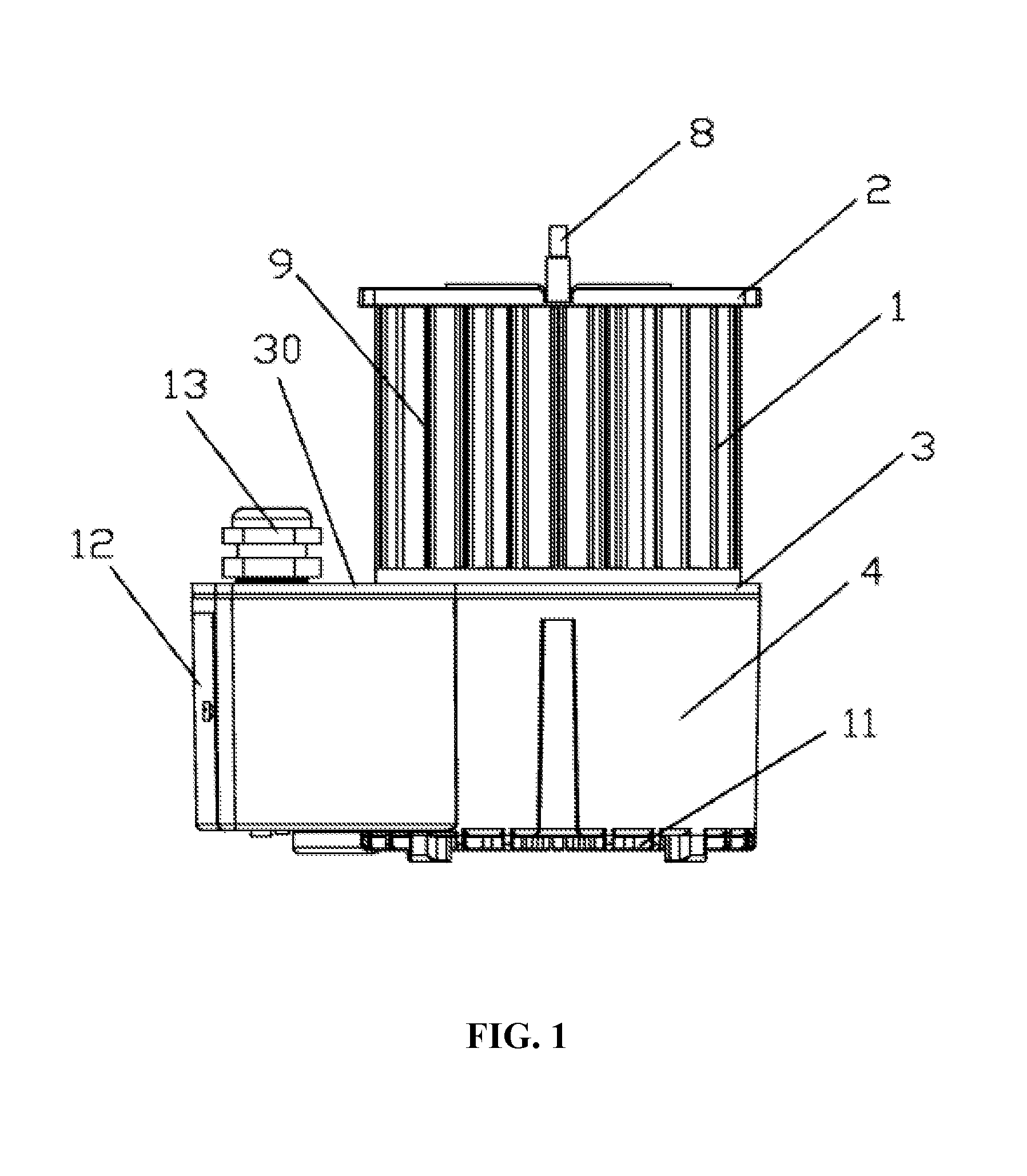 Control box for motor