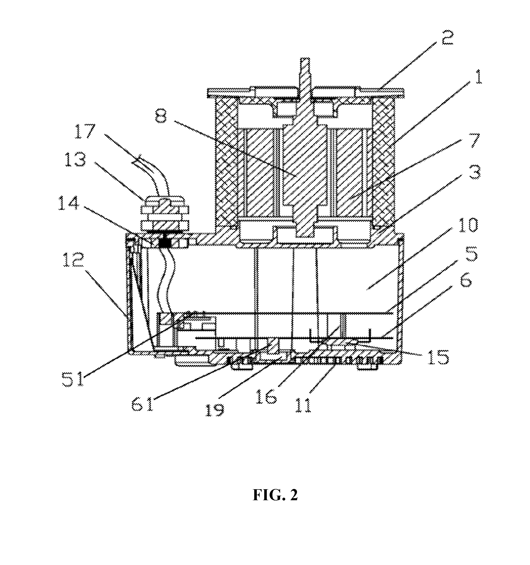 Control box for motor