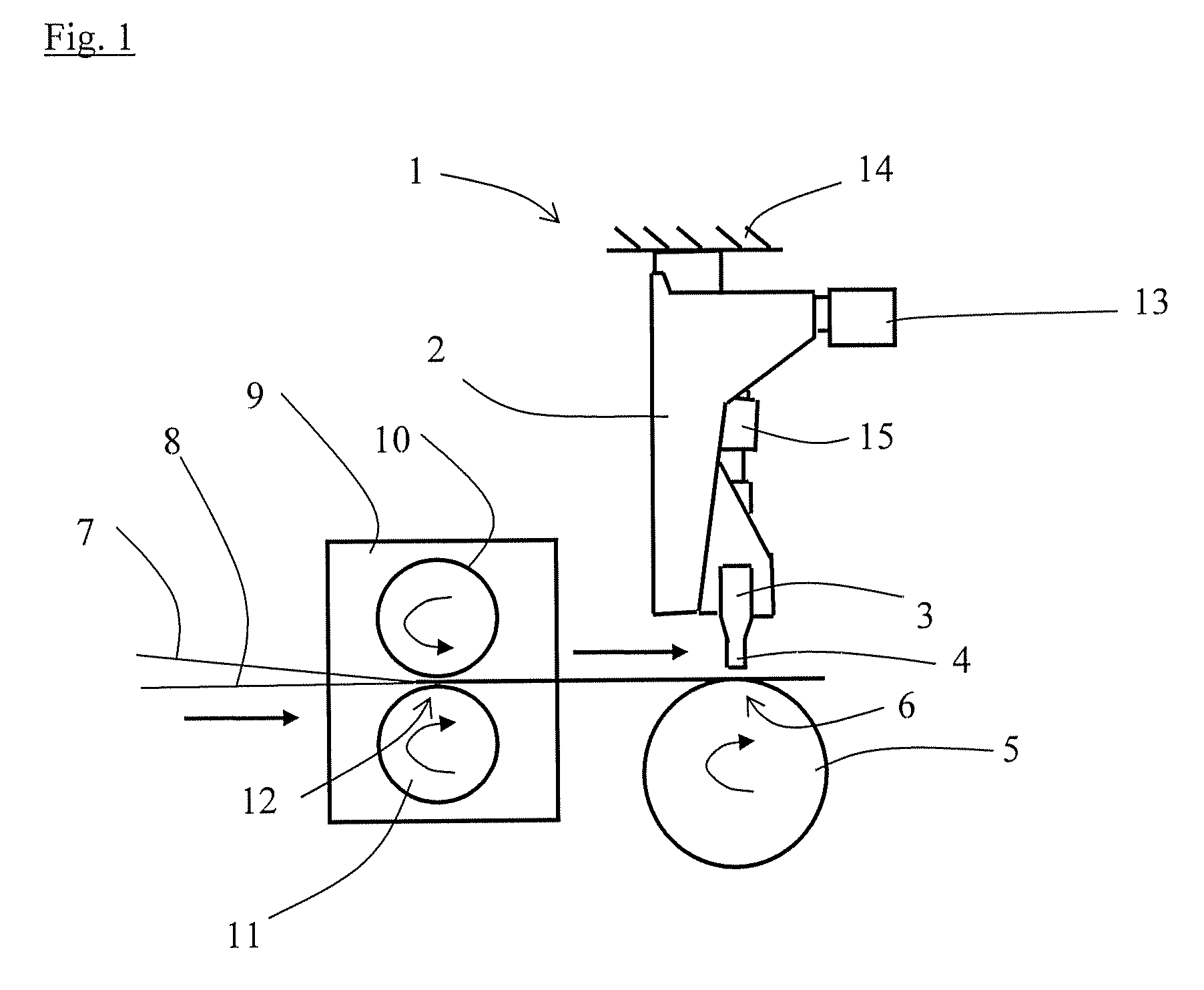 Device and Means of Processing a Material by Means of an Ultrasonic Device