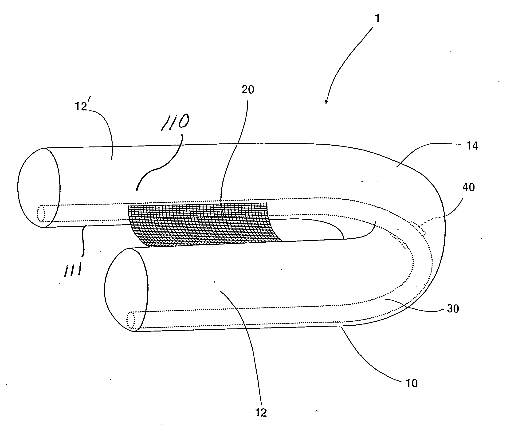 U-shaped float tube with stabilizing frame